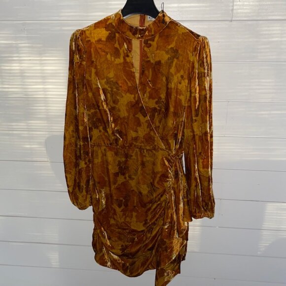 NWT Rhode Fall Foliage Zadie Dress - Women's Size 2, keyhole, soft, elegant - Picture 11 of 11